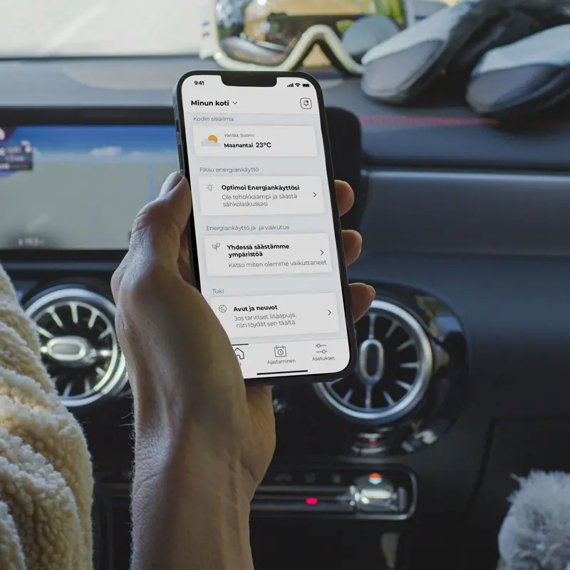 myUplink-etäpalvelu lämpöpumpun valvontaan ja hallintaan