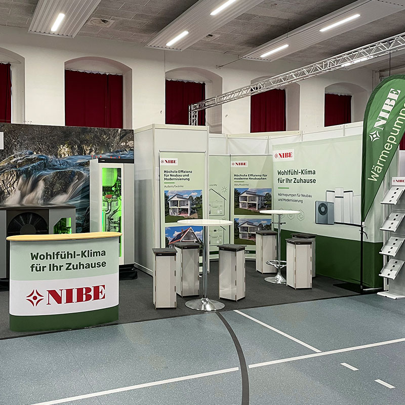 NIBE Messestand Schöner Bauen & Wohnen