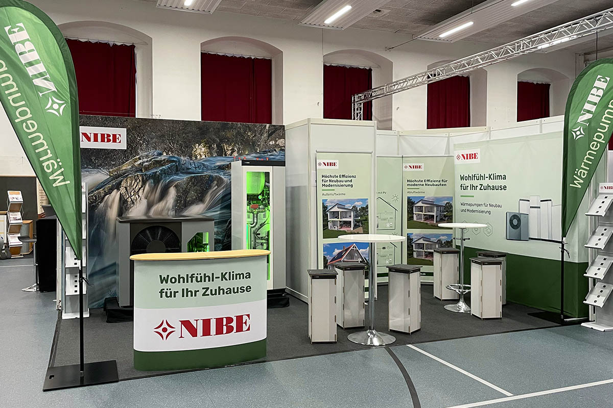 NIBE Messestand Schöner Bauen & Wohnen