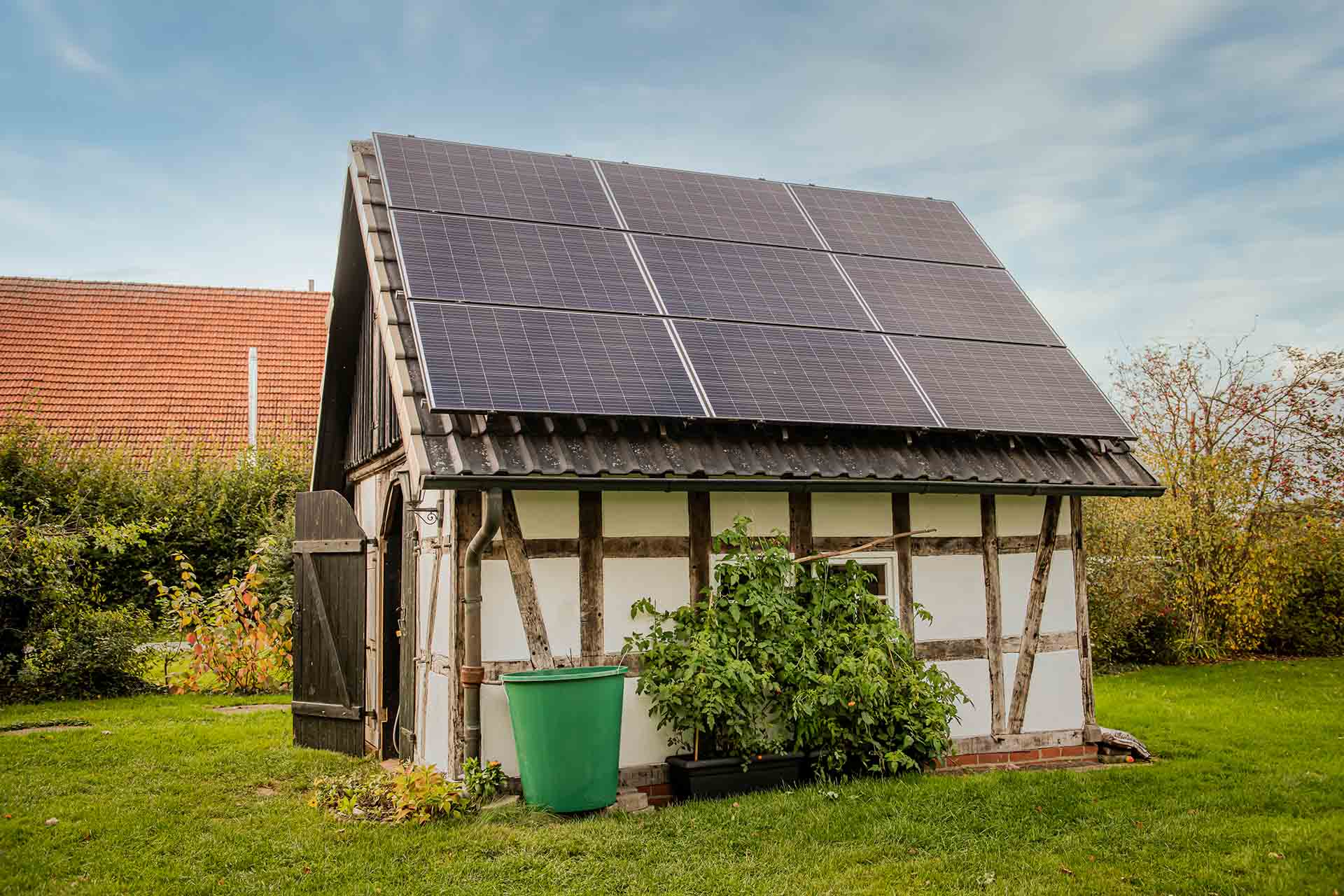 Altbau mit Wärmepumpe und Photovoltaik