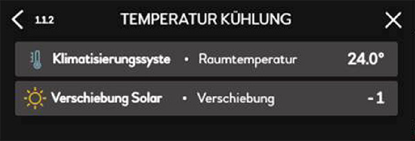 PV | Beeinflussung Kühlbetrieb