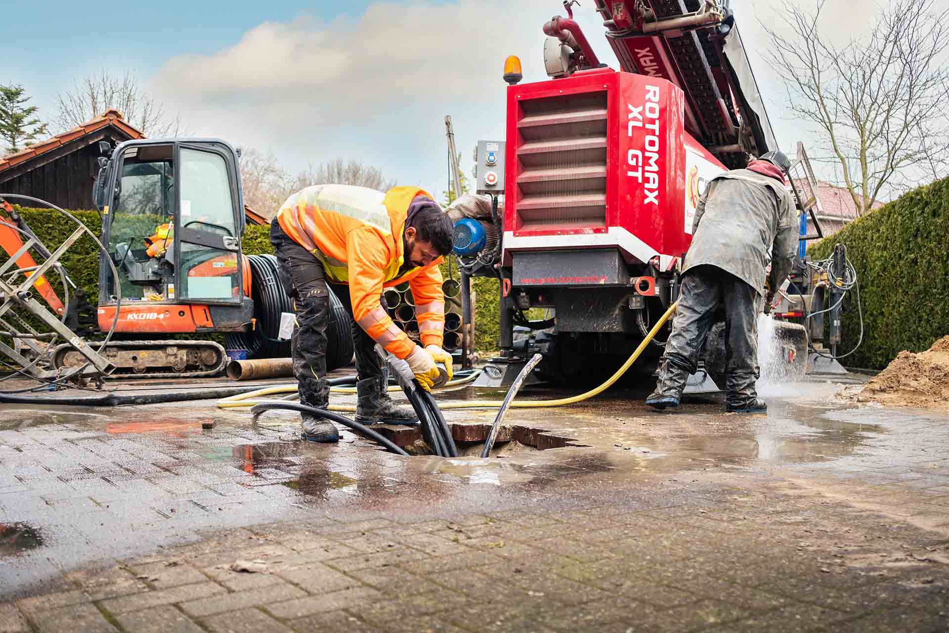 Firma CST-Erdenergie bei der Bohrung